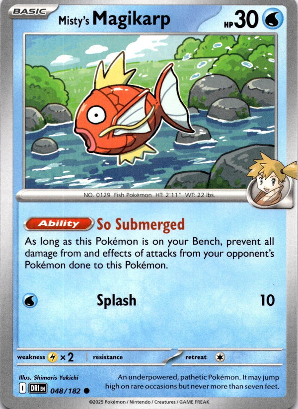 Pokemon Misty's Magikarp 048/182 Destined Rivals Non Holo NM