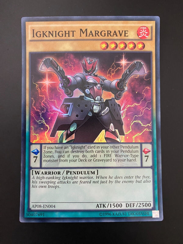 Yugioh Igknight Margrave AP08-EN004 Super Rare 1st Edition NM/MINT