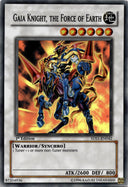 Yugioh Gaia Knight, the Force of Earth 5DS1-EN042 Super Rare 1st Ed HP (CREASE)