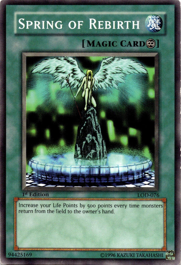 Yugioh Spring of Rebirth LOD-076 Common 1st Edition HP/MP