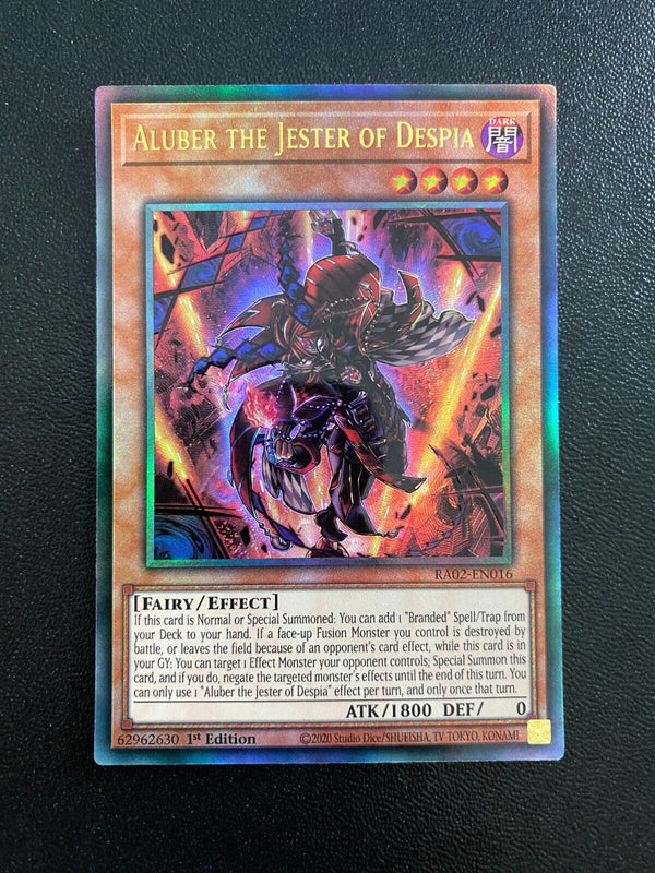 Yugioh Aluber the Jester of Despia RA02-EN016 Ultimate Rare 1st Edition NM