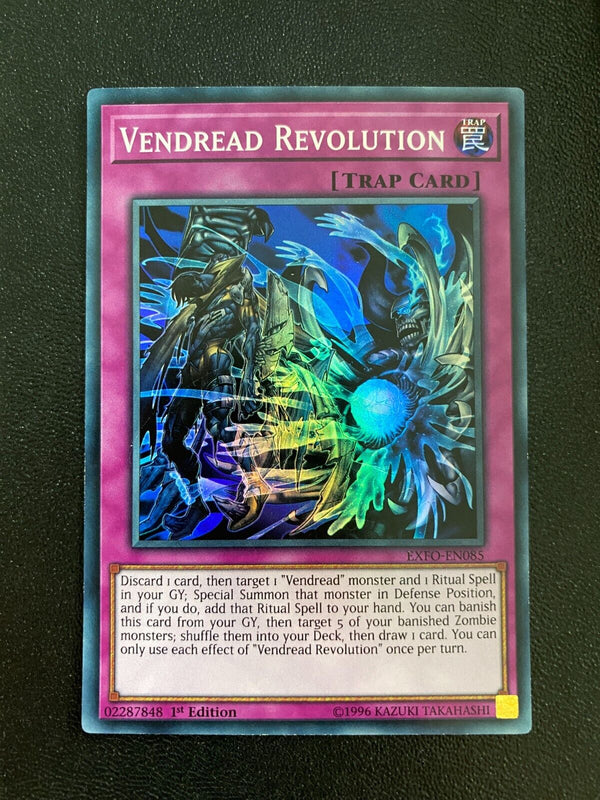 Yugioh Vendread Revolution EXFO-EN085 Super Rare 1st Edition VLP/NM