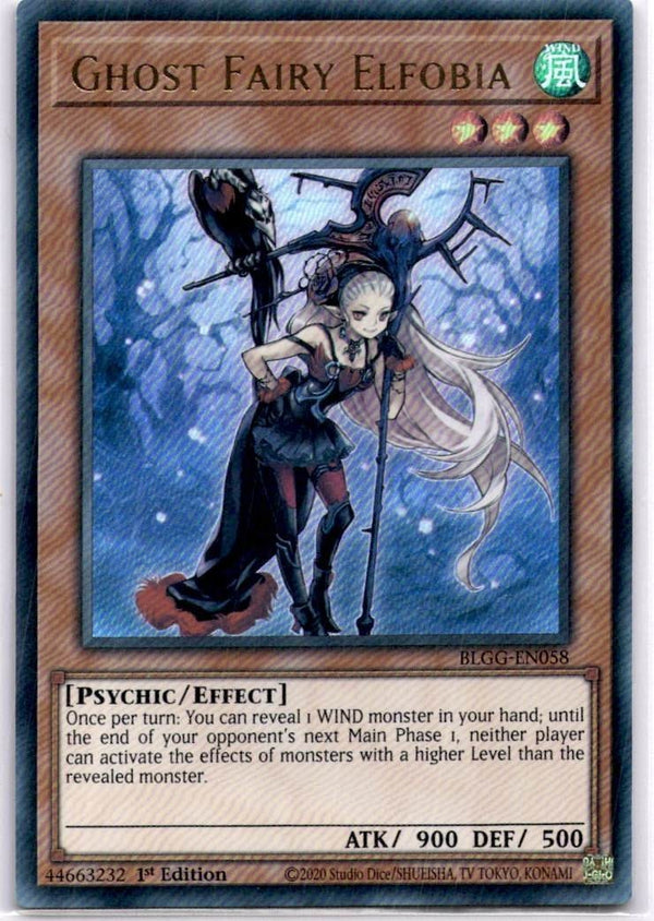 Yugioh Ghost Fairy Elfobia BLGG-EN058 Ultra Rare 1st Edition NM