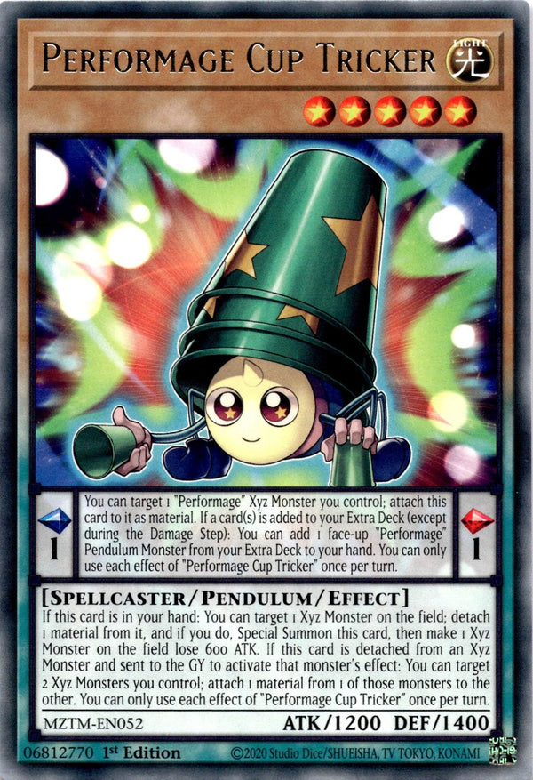 Yugioh Performage Cup Tricker MZTM-EN052 Rare 1st Edition NM