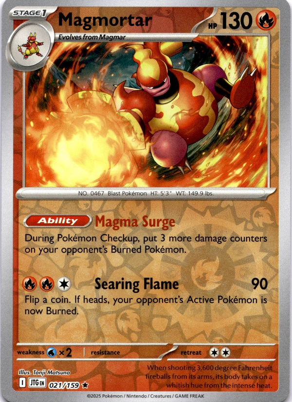 Pokemon Magmortar 021/159 Journey Together Reverse Holo NM