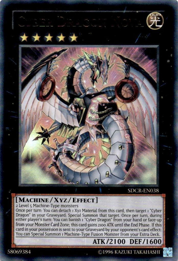 Yugioh Cyber Dragon Nova SDCR-EN038 Ultra Rare Unlimited Edition NM