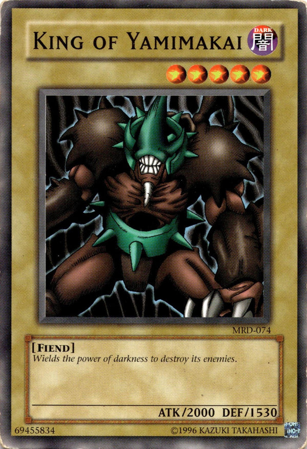 Yugioh King of Yamimakai MRD-074 Common Unlimited Edition HP