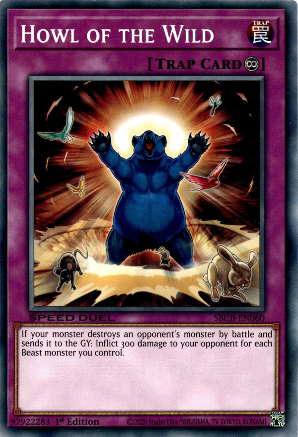 Yugioh Howl Of The Wind SBCB-EN060 Speed Duel Common 1st Edition NM