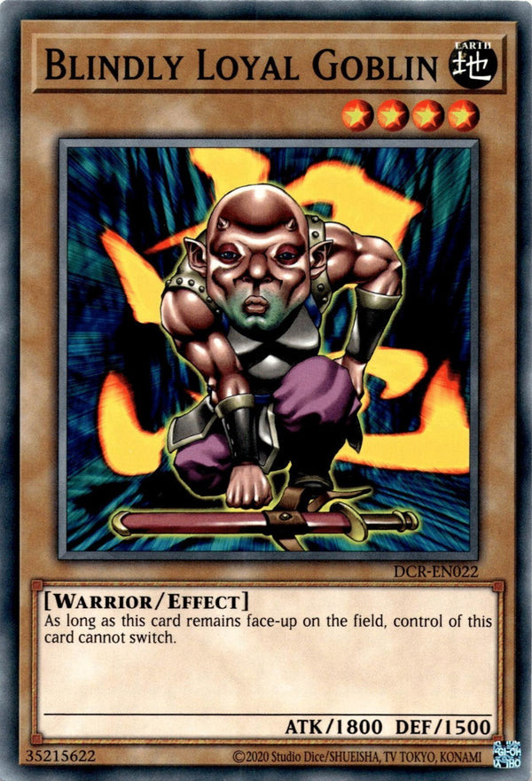 Yugioh Blindly Loyal Goblin DCR-EN022 Common Unlimited Edition NM
