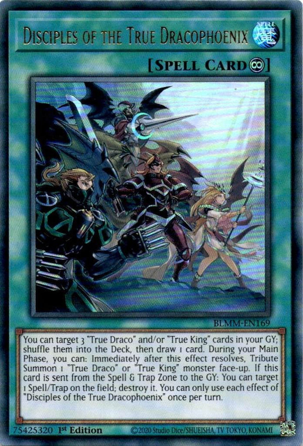 Yugioh Disciples of the True Dracophoenix BLMM-EN169 Ultra Rare 1st Edition NM