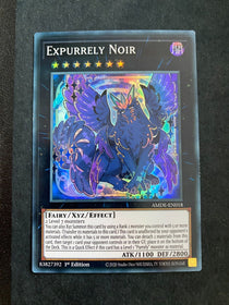 Yugioh Expurrely Noir AMDE-EN018 Super Rare 1st Edition NM