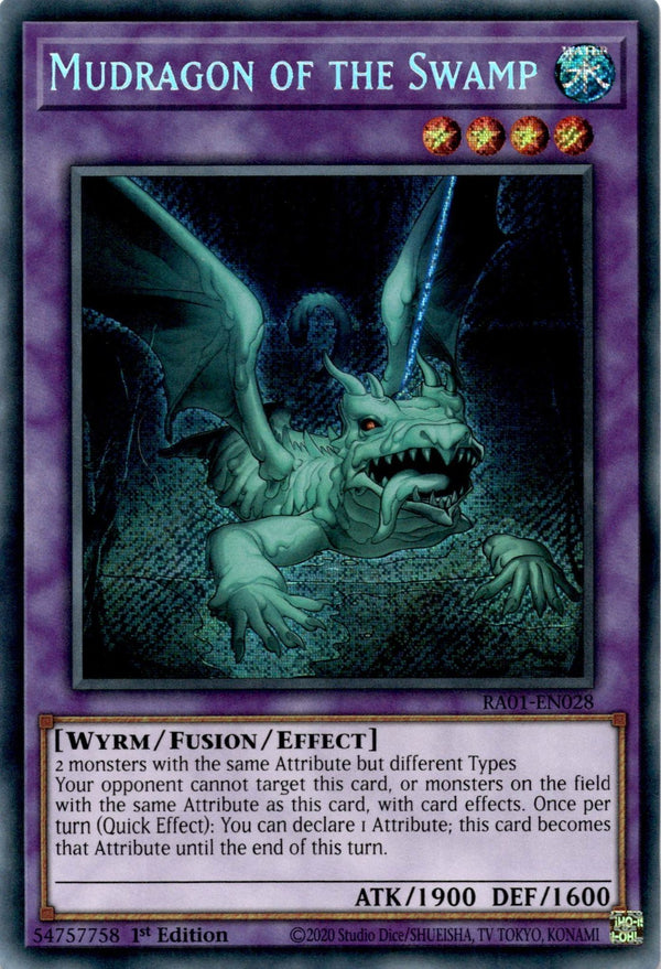 Yugioh Mudragon of the Swamp RA01-EN028 Secret Rare 1st Edition NM