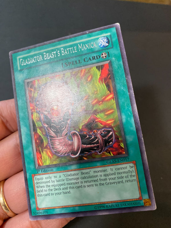 Yugioh Gladiator Beast's Battle Manica GLAS-EN057 Rare 1st Edition HP