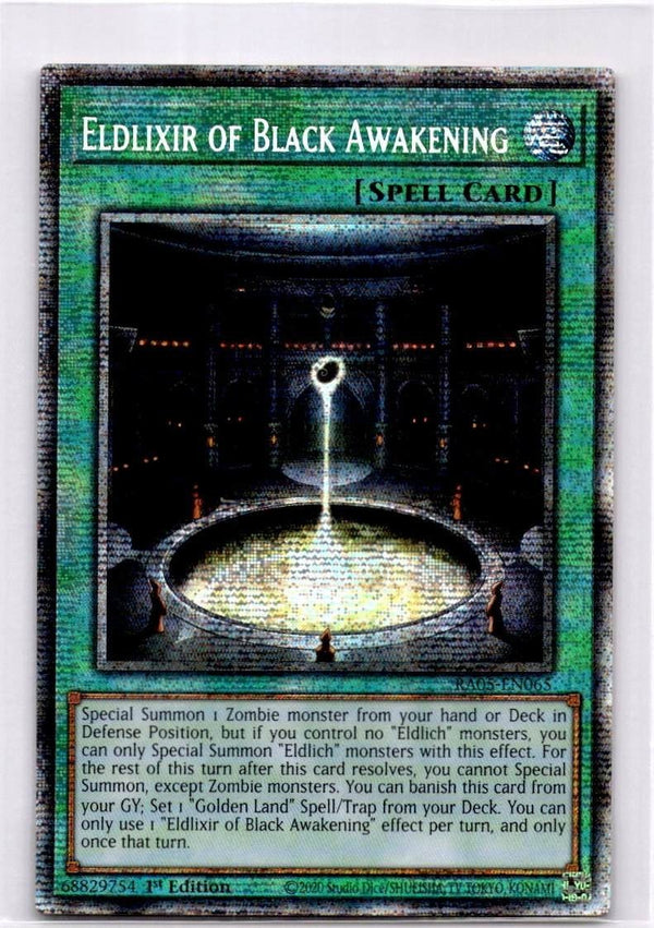 Yugioh Eldlixir of Black Awakening RA05-EN065 NA Print Starlight Rare 1st Ed NM
