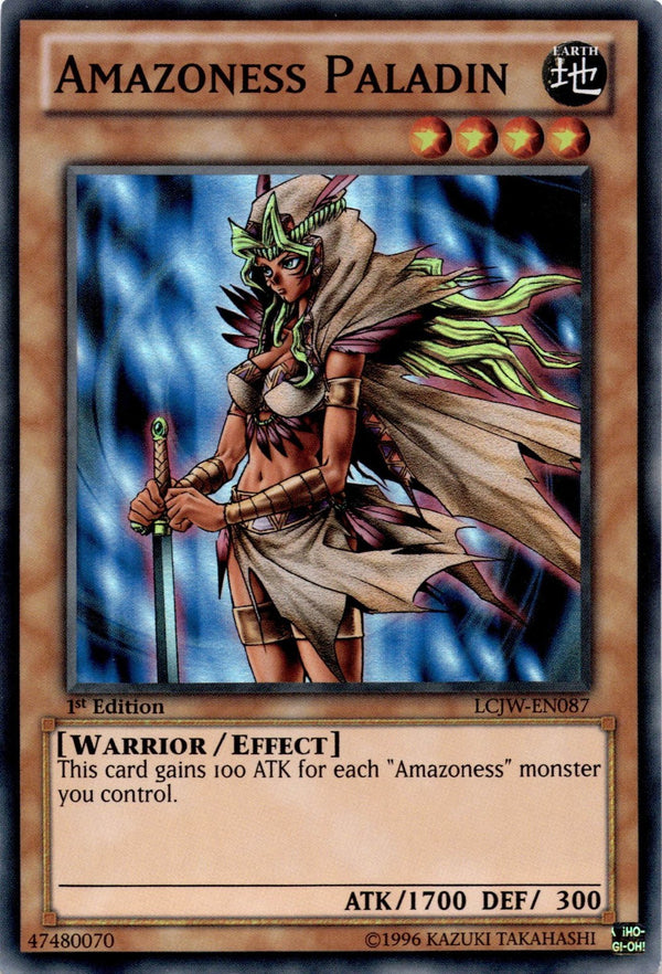 Yugioh Amazoness Paladin LCJW-EN087 Super Rare 1st Edition VLP/NM