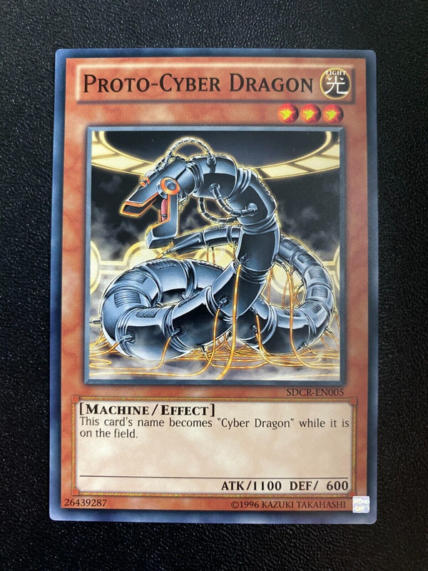Yugioh Proto-Cyber Dragon SDCR-EN005 Common Unlimited Edition NM