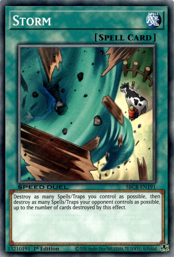 Yugioh Storm SBCB-EN191 Speed Duel Common 1st Edition NM