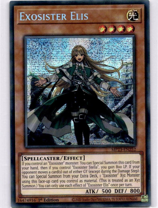 Yugioh Exosister Elis MP23-EN252 Secret Rare 1st Edition NM