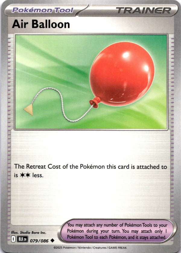 Pokemon Air Balloon 079/086 Black Bolt Non Holo NM