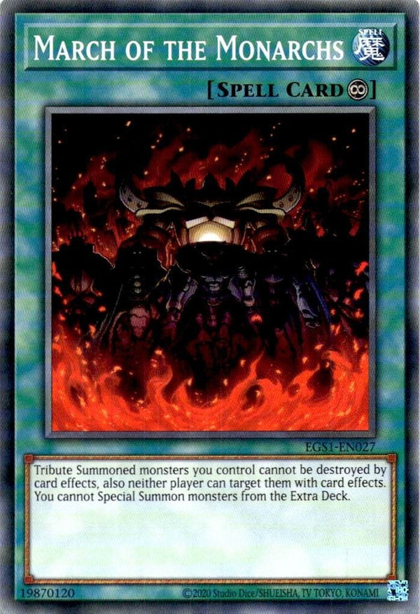 Yugioh March of the Monarchs EGS1-EN027 Common Unlimited Edition NM