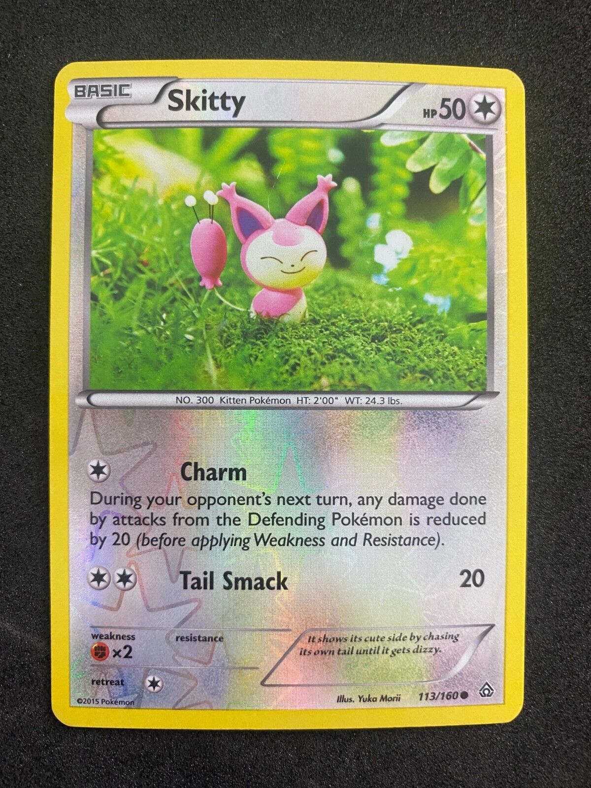 Pokemon Skitty 113/160 Primal Clash Reverse Holo LP