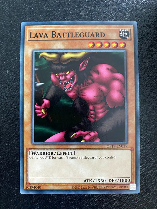 Yugioh Lava Battleguard OP19-EN015 Common Unlimited Edition NM