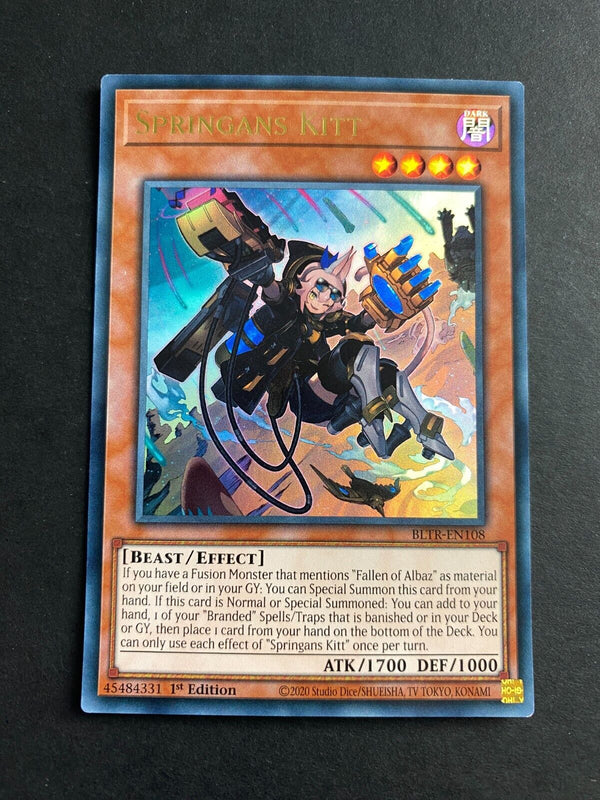 Yugioh Springans Kitt BLTR-EN108 Ultra Rare 1st Edition NM