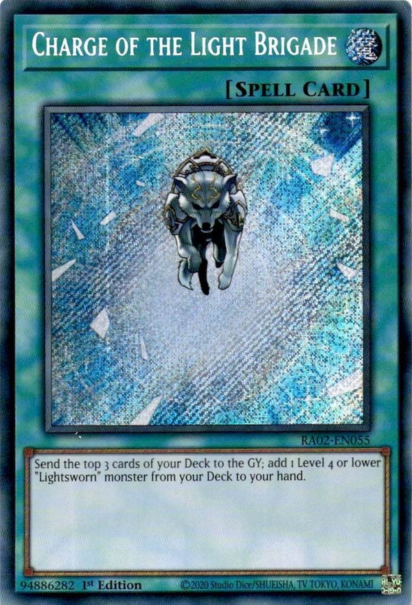 Yugioh Charge of the Light Brigade RA02-EN055 Secret Rare 1st Edition NM