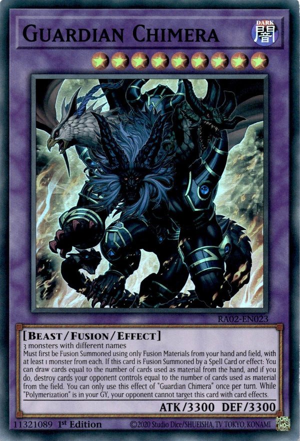 Yugioh Guardian Chimera RA02-EN023 Super Rare 1st Edition NM