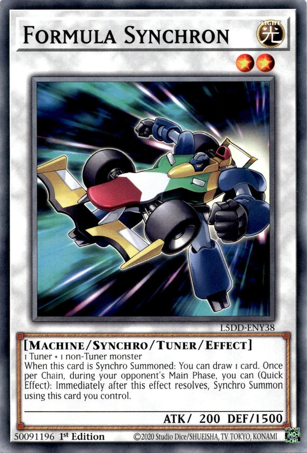 Yugioh Formula Synchron L5DD-ENY38 Common 1st Edition NM