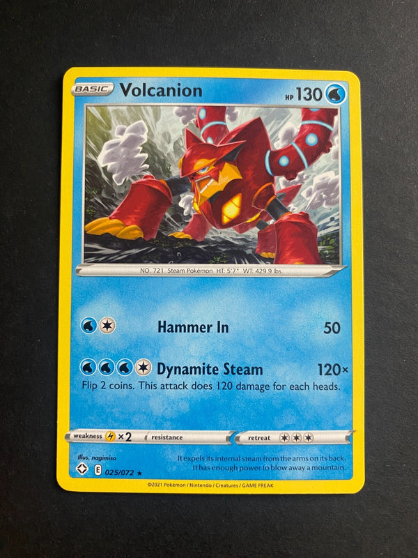 Pokemon Volcanion 025/072 Shining Fates Rare Non Holo VLP/NM