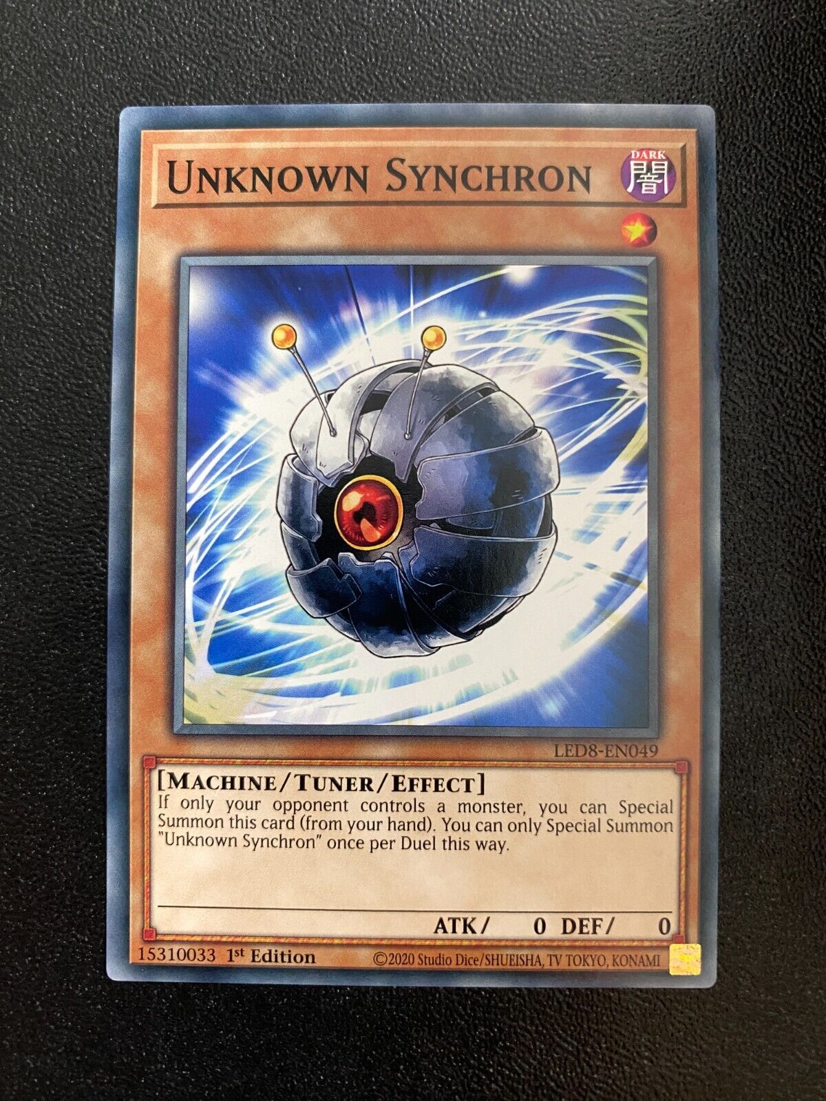 Yugioh Unknown Synchron LED8-EN049 Common 1st Edition NM