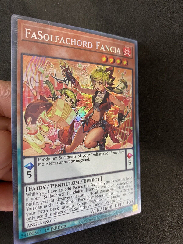 Yugioh FaSolfachord Fancia ANGU-EN017 Collector's Rare 1st Edition NM