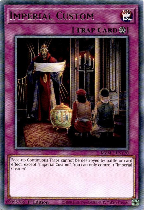 Yugioh Imperial Custom MZMU-EN120 Rare 1st Edition NM