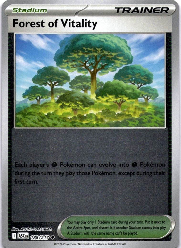Pokemon Forest of Vitality 188/217 Ascended Heroes Reverse Holo NM