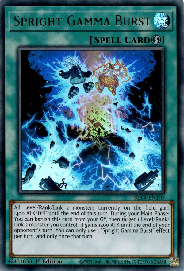 Yugioh Spright Gamma Burst BLTR-EN105 Ultra Rare 1st Edition NM