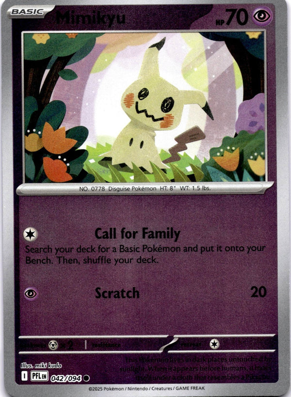 Pokemon Mimikyu 042/094 Phantasmal Flames Reverse Holo NM