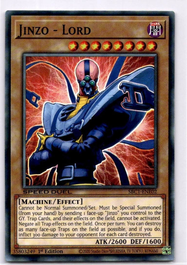 Yugioh Jinzo - Lord SBC1-ENE02 Common 1st Edition NM