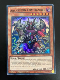 Yugioh Archfiend Commander CT11-EN006 Super Rare Limited Edition Light Play