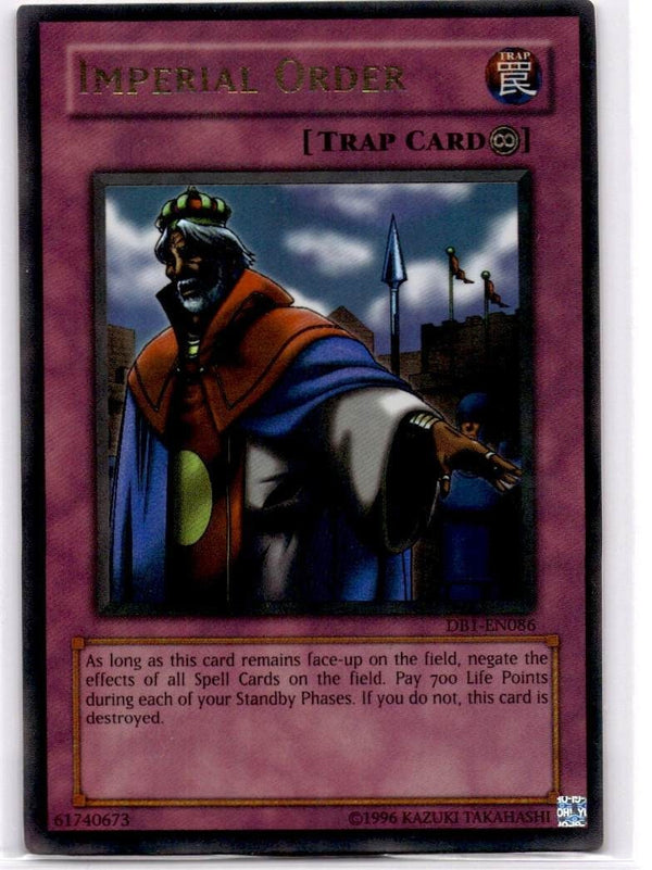 Yugioh Imperial Order DB1-EN086 Ultra Rare Unlimited Edition NM