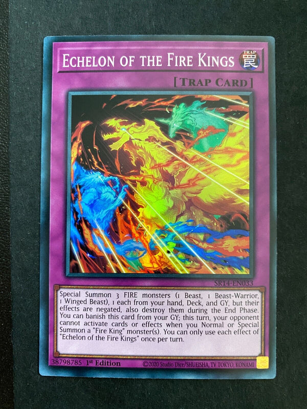 Yugioh Echelon of the Fire Kings SR14-EN033 Super Rare 1st Edition NM