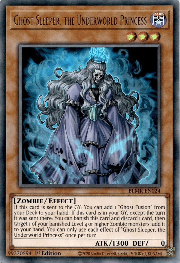 Yugioh Ghost Sleeper, the Underworld Princess BLMR-EN024 Ultra Rare 1st Ed NM