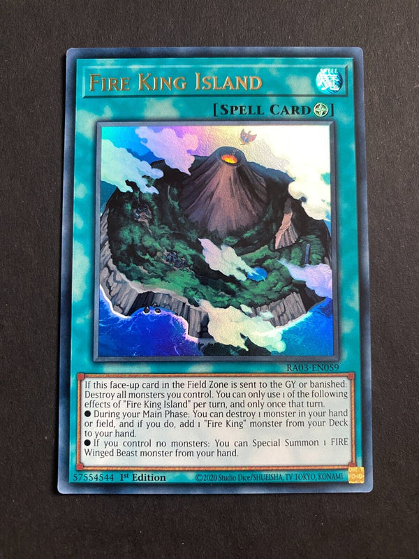 Yugioh Fire King Island RA03-EN059 Ultra Rare 1st Edition NM