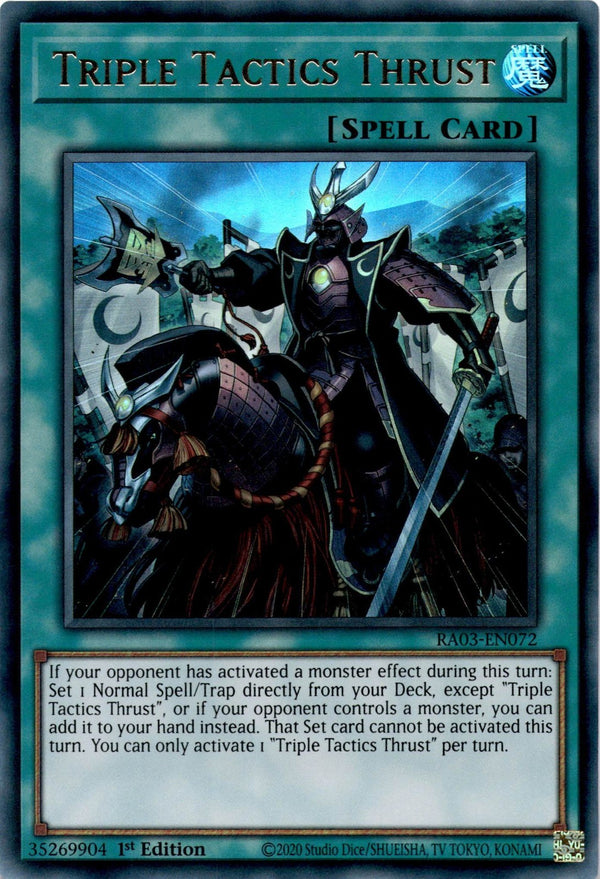 Yugioh Triple Tactics Thrust RA03-EN072 Ultra Rare 1st Edition NM