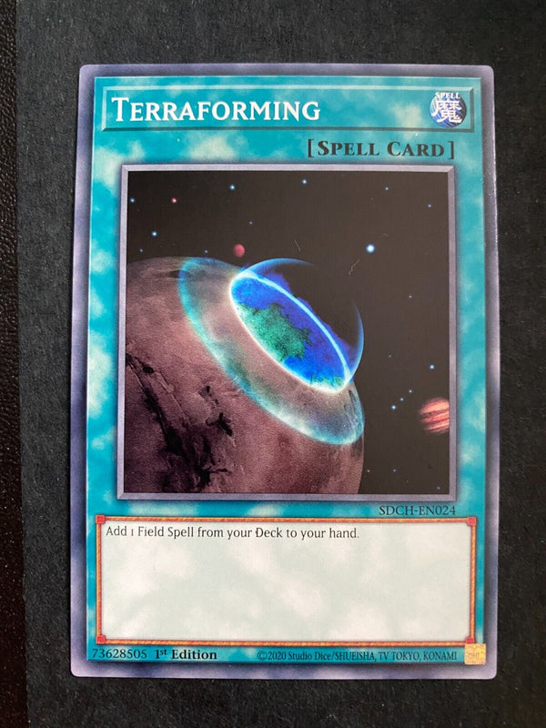 Yugioh Terraforming SDCH-EN024 Common 1st Edition NM