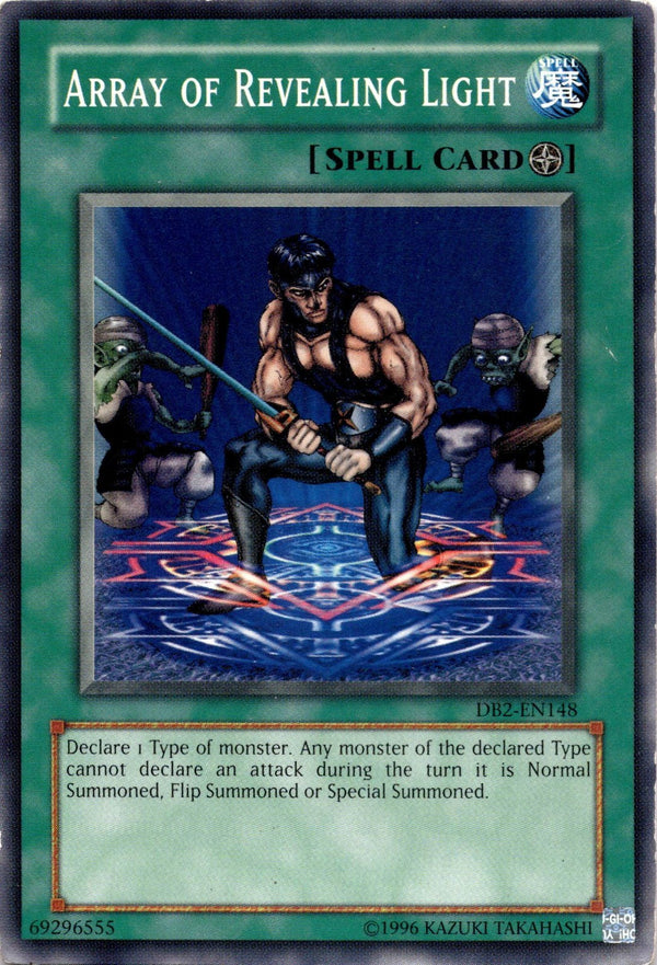 Yugioh Array of Revealing Light DB2-EN148 Common Unlimited Edition HP