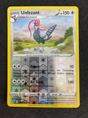 Pokemon Unfezant 145/192 Rebel Clash Reverse Holo NM-MINT