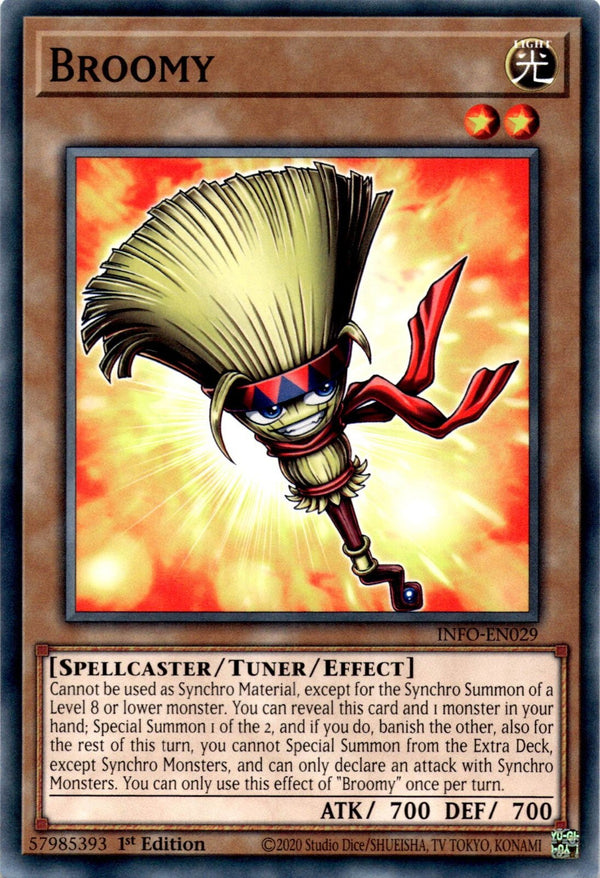 Yugioh Broomy INFO-EN029 Common 1st Edition NM