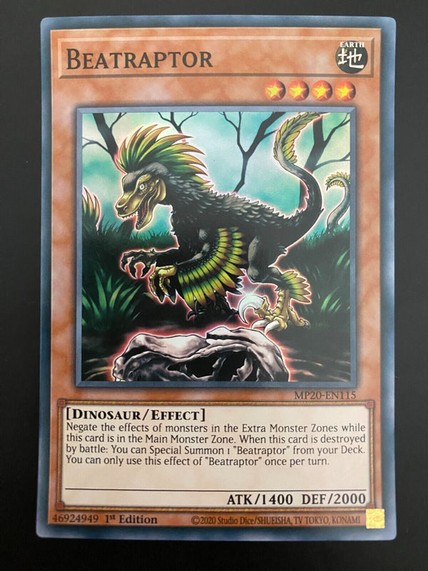 Yugioh Beatraptor MP20-EN115 1st Edition Super Rare NM/MINT