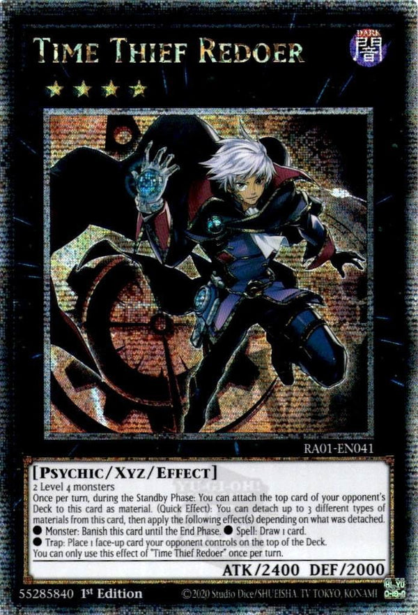 Yugioh Time Thief Redoer RA01-EN041 Quarter Century Rare 1st Edition NM